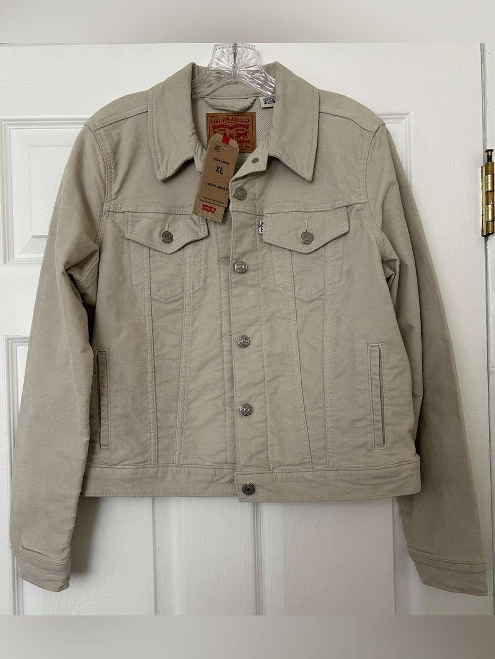 Levi's Beige Denim Original Trucker Jacket Size XL